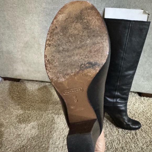 Coach Leather Therese Boots. - Picture 3 of 6